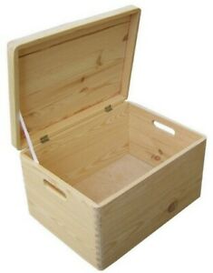Box con coperchio in legno