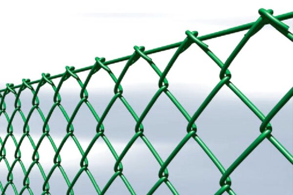 Rete recinzione a rombo plastificata verde